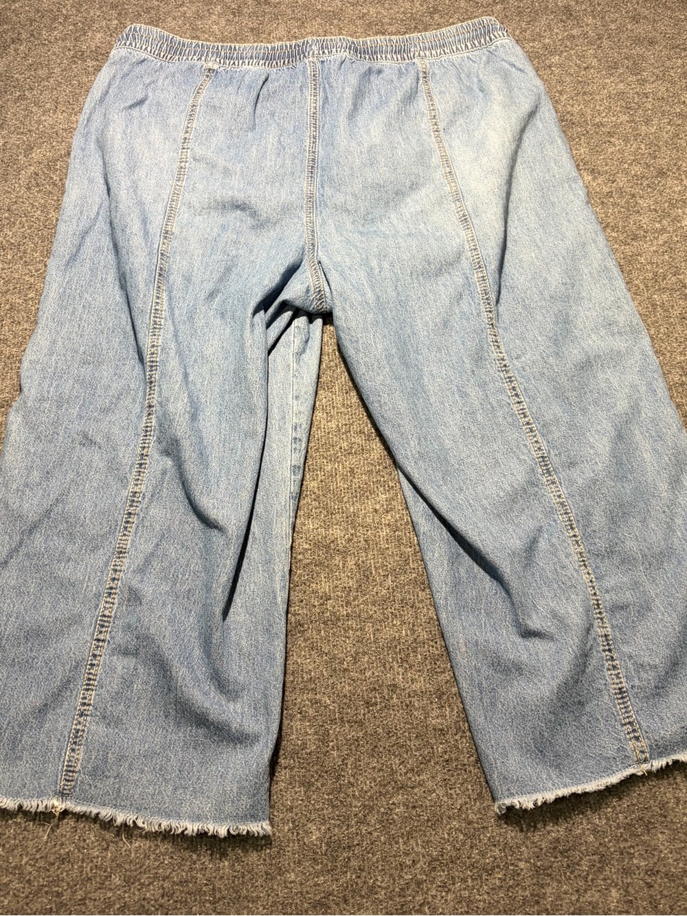 Maurices Light Blue Wide Leg Jeans with Drawstring Waist - Picture 5 of 6